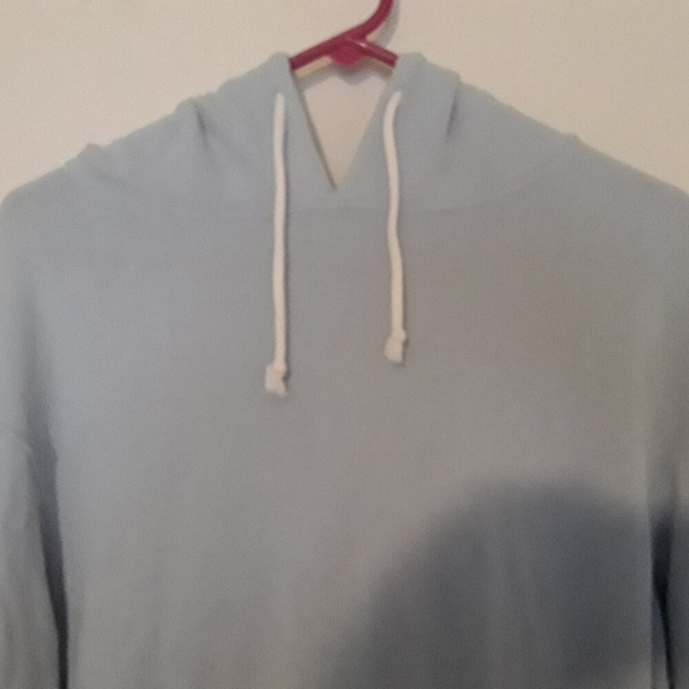 Tha Lounge Life womens medium lavender drawstring hoodie sweatshirt w/fr pockets - Picture 2 of 7